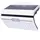EDM Wandleuchte Solar 6 W 23,0 cm inkl. Bewegungsmelder weiß