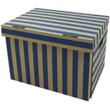 Archivbox 400x320x290mm gestreift extrem stabil, bis 250kg stapelbar