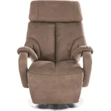 sit&more TV-Sessel Invito Kunstleder 80 x 113 x 80 cm Braun mit Motor und Aufstehhilfe