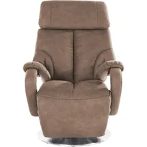 sit&more TV-Sessel Invito Kunstleder 80 x 113 x 80 cm Braun mit Motor und Aufstehhilfe
