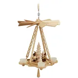 Volkskunstwerkstatt Unger Deckenpyramide - Hängepyramide Wintersport - Original Erzgebirge® #0771