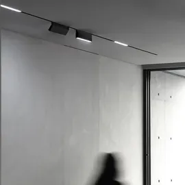 Barcelona LED B·LED BARCELONA LED Lineare LED-Leuchte schwenkbar für Magnetschiene 48 V - 6 W - UGR16 - Schwarz - Warmweiß