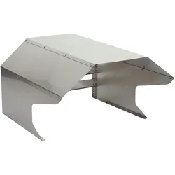 Mendler Mähroboter-Garage HWC-L43, Dach Unterstand für Rasenmäher, Metall 40x59x69cm ~ Edelstahl