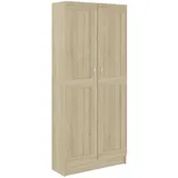 vidaXL Bücherschrank Sonoma-Eiche 82,5x30,5x185,5 cm Holzwerkstoff