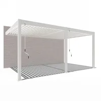 Weide Pavillon Deluxe Weiß ca. 530x255x360 cm