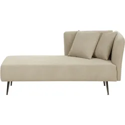 Chaiselongue beige rechtsseitig RIOM