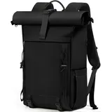 RAINSMORE Rolltop Rucksack Damen Herren, Rucksack Wasserdicht, Laptop Rucksack 1