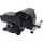tooltek GEKO | Schraubstock, mit Amboss, 125mm Spannweite, Tischschraubstock drehbar 360