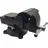 tooltek GEKO | Schraubstock, mit Amboss, 125mm Spannweite, Tischschraubstock drehbar 360