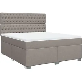 vidaXL Boxspringbett 180 x 200 cm Taupe