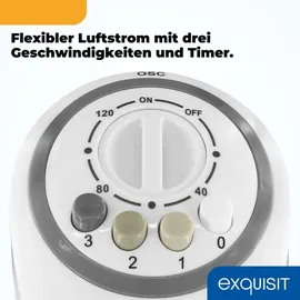 Exquisit 40 cm Turmventilator Weiß