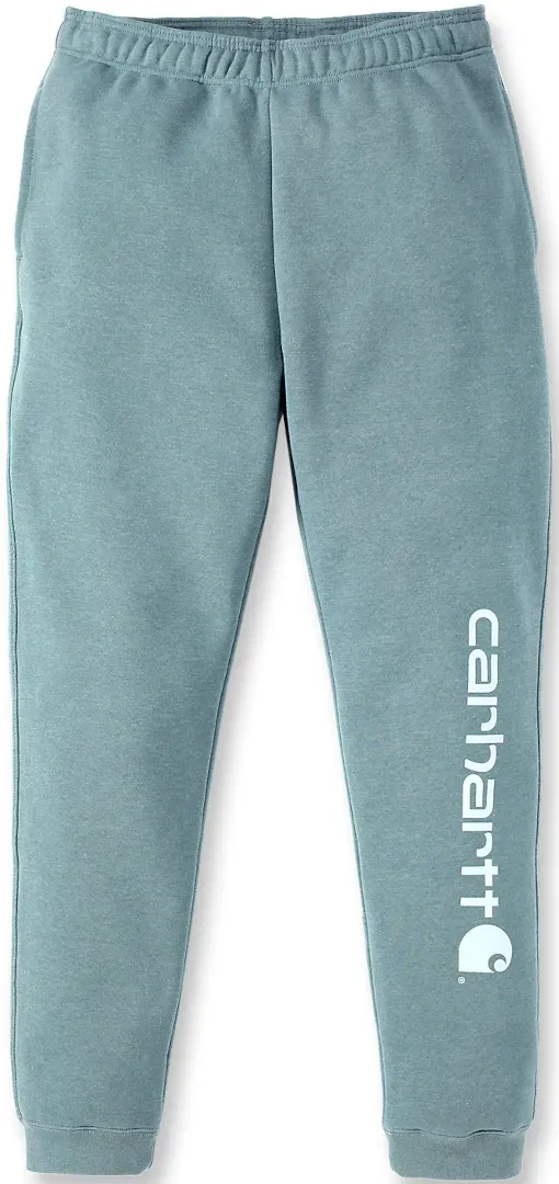 Carhartt Midweight Tapered Graphic Jogginghose, grün-blau, Größe XL für Männer