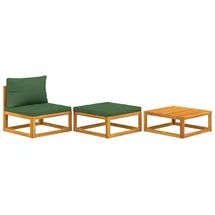 vidaXL Garten-Lounge-Set 3-tlg. grün