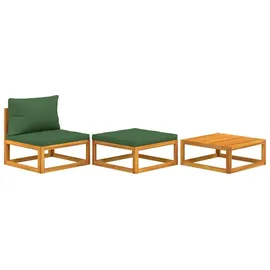 vidaXL Garten-Lounge-Set 3-tlg. grün