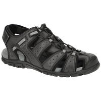 GEOX Strada B Geschlossene Sandalen, Männlich 43.5 Schwarz Black C9999, 43 EU