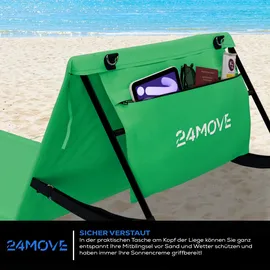24move Campingliege 2er Set Grün