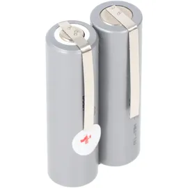 AccuCell Akku passend für Haarschneider 2,4 Volt NiMH Mignon AA 2000 mAh 49x15x28 mm