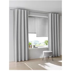 Jalousie HEINE HOME Gr. 7, silber (silberfarben), B:100cm H:130cm, Jalousien