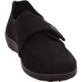 ROHDE Damen Hausschuhe Slipper Klettverschluss trageangenehm Ballerup 2222, Größe:42 EU, Farbe:Schwarz