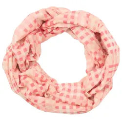 TOM TAILOR Damen Loop-Schal mit Muster, rot, Kariert, Gr. ONESIZE