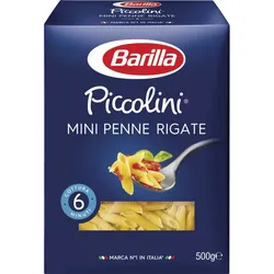 Barilla Nudeln Piccolini Mini Penne Rigate 500G
