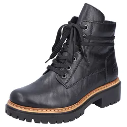 Winterstiefelette RIEKER, Damen, Gr. 39, schwarz, Lederimitat, klassisch, Schuhe, mit profilierter Laufsohle