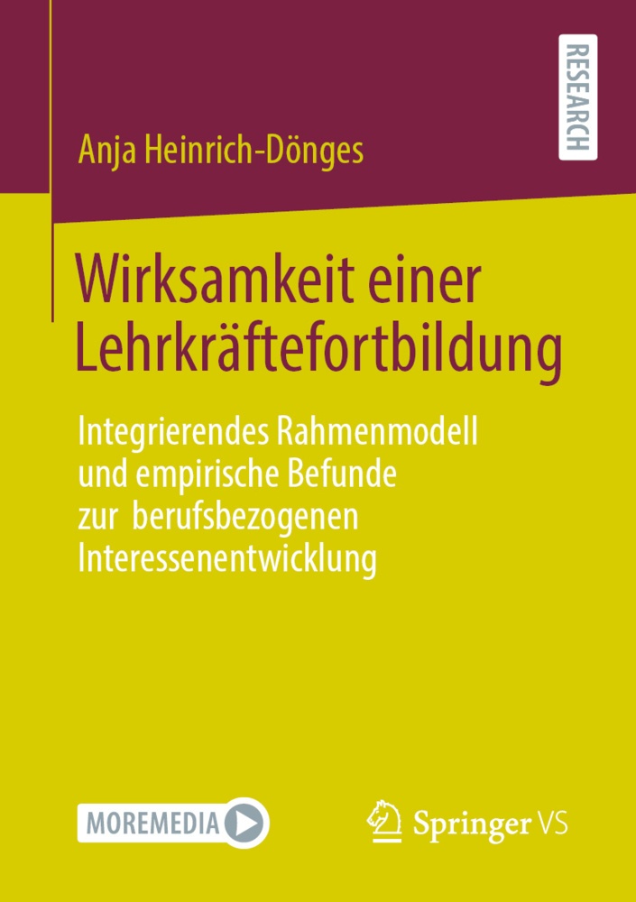 Wirksamkeit Einer Lehrkräftefortbildung - Anja Heinrich-Dönges  Kartoniert (TB)