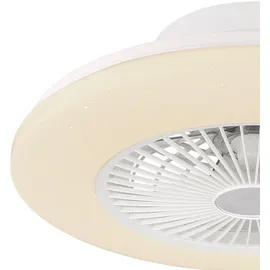 GLOBO LED Deckenventilator 50 cm Deckenventilator Weiß