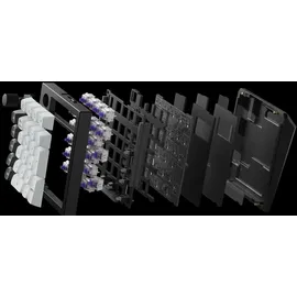 Keychron Q0 HE Kabelloser Magnetisches Numpad, 2,4 GHz/Bluetooth 5.1, Schnelltrigger, RGB, programmierbarer mit QMK, Hot-Swap-fähig, CNC-gefrästes Aluminium-Numpad für Mac, Windows und Linux – Schwarz