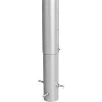 Biohort Sichtschutzelement 40 x 96,5 cm Silber Metall