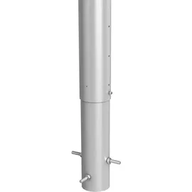 Biohort Sichtschutzelement 40 x 96,5 cm Silber Metall