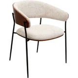 2er-Set KARE DESIGN Stuhl Cindy 70256 Stoff Weiß
