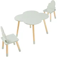 [en.casa] Kindersitzgruppe Epim 3-tlg. Kiefer mint