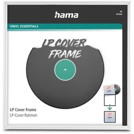hama gmbh&co. kg HAMA LP-Cover-Rahmen, Aluminium, Weiß, 31,5 x 31,5 cm - weiß