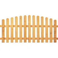 Tetzner & Jentzsch Vorgartenzaun Hochbogen 200 x 80/95 cm Grün/Holz