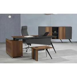 xl moebel gmbh Schreibtisch Braun-Grau
