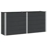 vidaXL Hochbeet 200 x 50 x 91 cm Schwarz