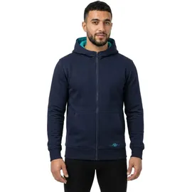 Rusty Stitches Peter Motorrad Zip Hoodie Blau L