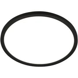 Briloner LED-Deckenleuchte Pulap, Schwarz - 29 cm, Kunststoff, IP44