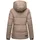 Navahoo Damen, Winterjacke mit Kapuze und abnehmbaren Kunstfell-Kragen Sag ja XIV Taupe Grey Gr. L - L