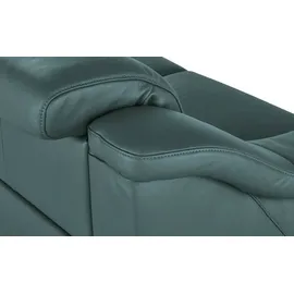 HIMOLLA Ledersofa 2-Sitzer türkis/petrol