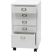 Mendler Rollcontainer HWC-L49, Schubladenschrank Stahlschrank Aktenschrank, Metall 75x40x41cm 5