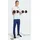 adidas Workout Essentials All-Set 3-Stripes Jogginghose Dunkelblau/Weiß XL