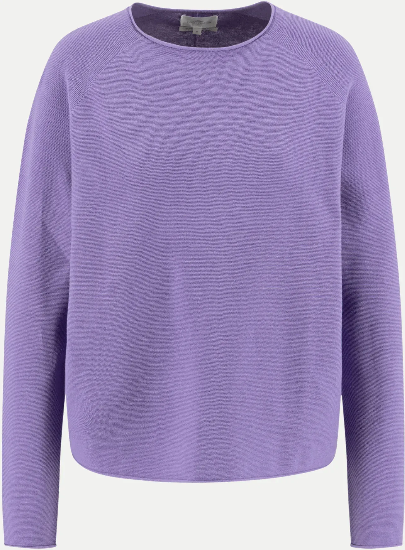 PULLOVER O-NECK FINE COTTON Violett L