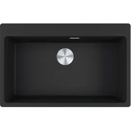 Franke MRG 610-73 A links Einbauspüle Fragranit BlackMatt Handbetätigung 610 x 730 mm