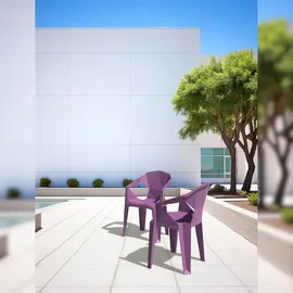 garbar resol garbar Delta Sessel Indoor, Outdoor Set 4 Schokolade