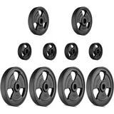 Marbo Sport Tri-Grip gummierte Guss Hantelscheiben-Set Gewichte mit Ø31 mm Bohrung 29 kg 2x5kg+6x2,5kg+4x1kg