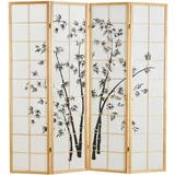 Homestyle4u Paravent Braun, 176x179 | Gr.: onesize