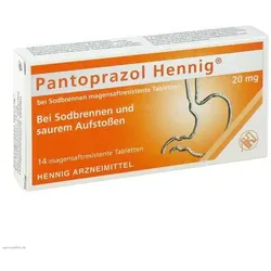 Pantoprazol Hennig b.Sodbrennen 20 mg magensaftresistent Tabletten