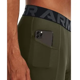 Under Armour HeatGear Armour Funktionsshorts Grün/Weiß XS